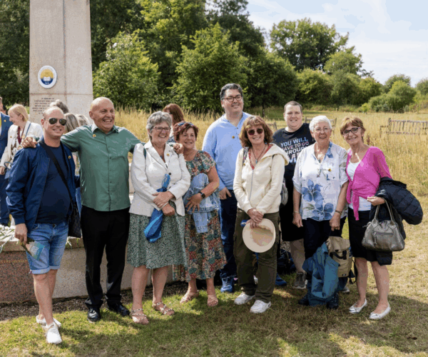 People together peace walk