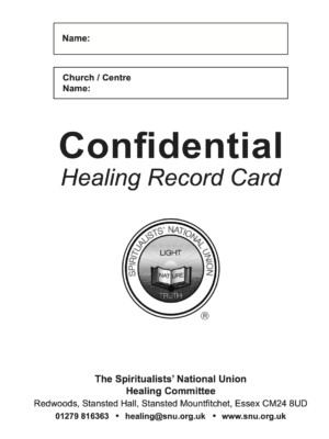 Healing Record Cards