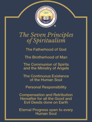 Blue Seven Principles Poster