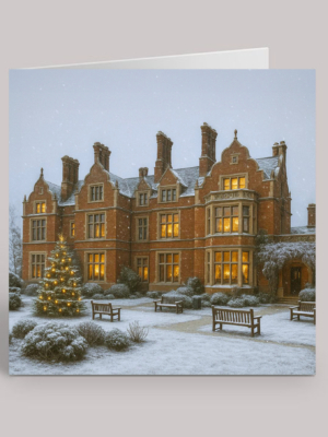 Arthur Findlay College in the Snow Greeting Card