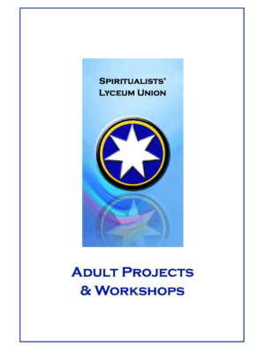 Adult Projects and Workshops