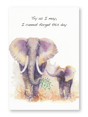 Officiant Greetings Card - Try as I May, I cannot forget this day