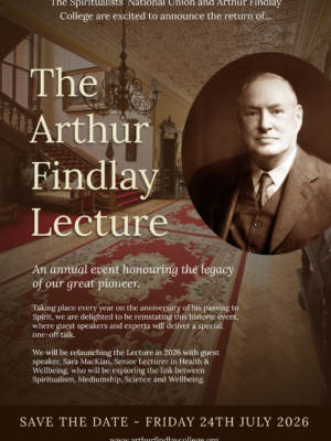 TICKET: The Arthur Findlay Lecture 2026 - Sara MacKian (Friday 24th July 2026)